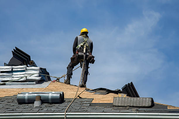 Professional Roofing technician working in Center, KY